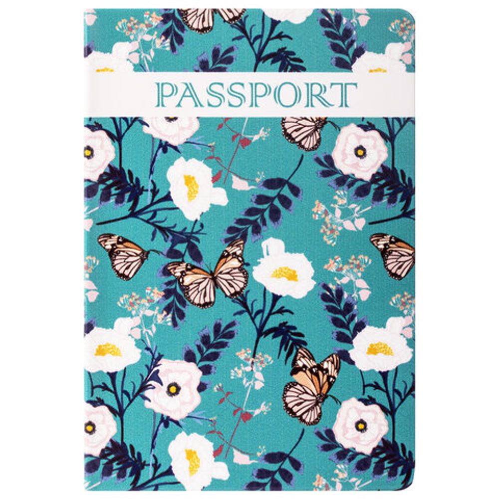 Обложка для паспорта "Тропики", ПВХ, фотопечать ассорти, STAFF, 237592