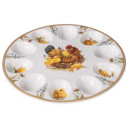 БЛЮДО ДЛЯ 10 ЯИЦ LEFARD "SUNDAY" 25 СМ (КОР=12ШТ.)