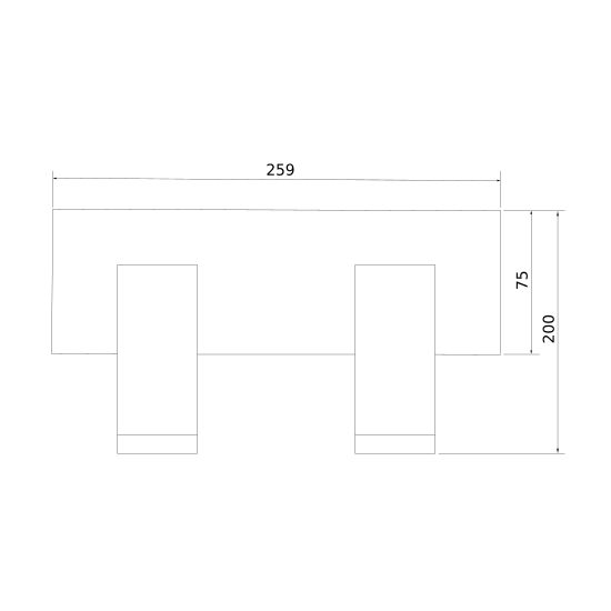 20066/2 LED настенный светильник черный/золото