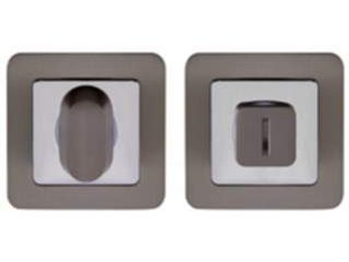 Завертка дверная ВК6 QR GR/CP-23 графит/хром (квадр.)