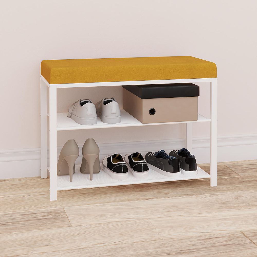 Банкетка "Торонто 23S"  (Белый/Бежевый)