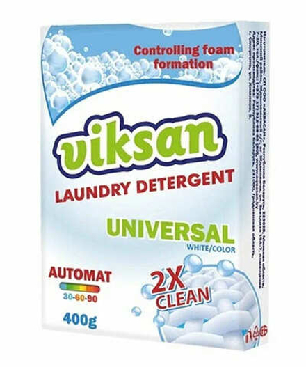 Стиральный порошок "Viksan 2x clean Universal" Автомат 400г. Аквасан