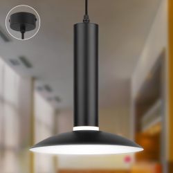 Светильник подвесной (подвес) ЭРА PL14 BK MR16 GU10 потолочный цилиндр черный | Подвесные светильники