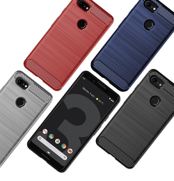 Чехол на Google Pixel 3 цвет Red (красный), серия Carbon от Caseport