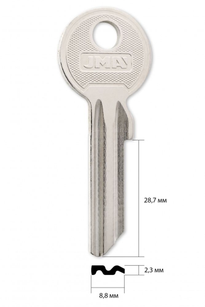 Заготовка английского ключа 10356 LOB3 LB-3D YT16X LOB3 (имп.)