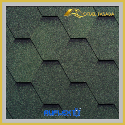 Гибкая черепица Ruflex Sota R-S-2 Тайга 3 м2/уп.