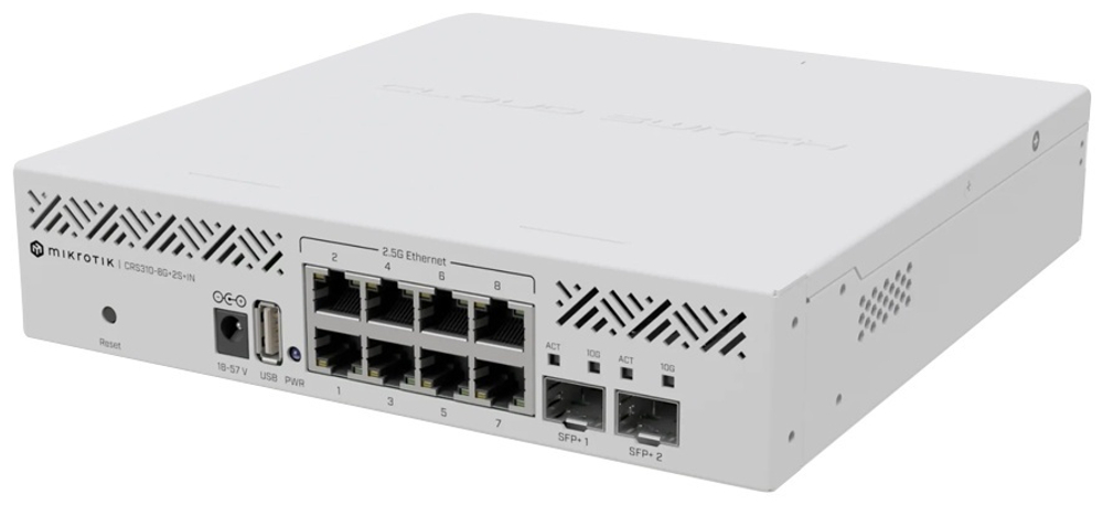 Коммутатор MikroTik CRS310-8G+2S+IN