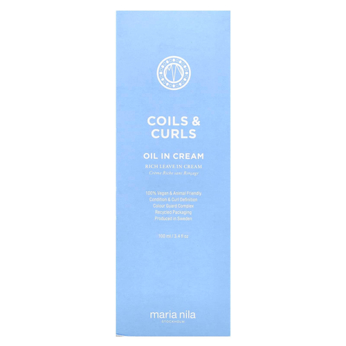 Maria Nila, Coils & Curls, масло в креме, 100 мл (3,4 жидк. унц.)