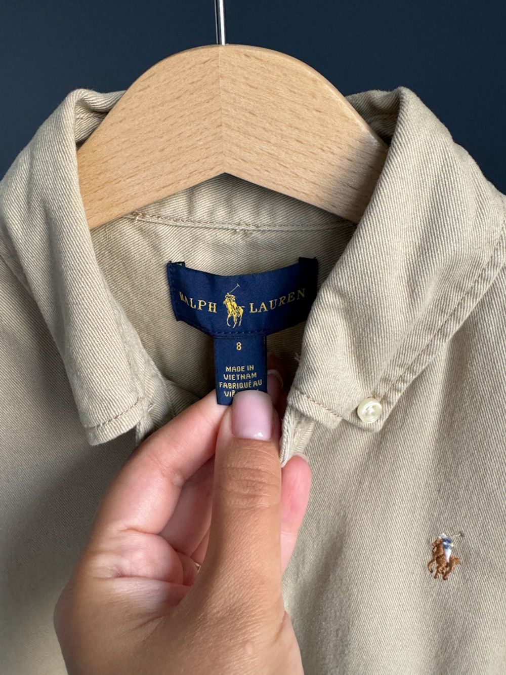 Джинсовое платье-рубашка Ralph Lauren, 128