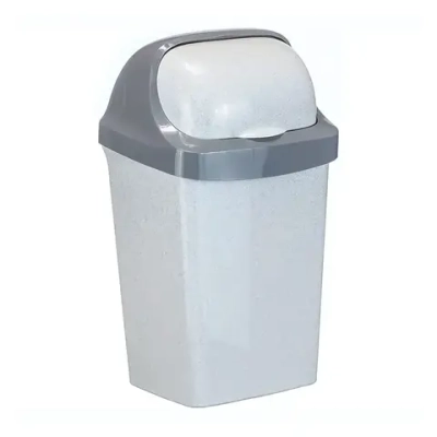 Контейнер для мусора РОЛЛ ТОП 25л Мраморный 0,578,278х0,319м