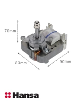 Вентилятор д/шкафа без крыльчатки 220-240V 22W KELI AL (8509908) Hansa 8512643-1