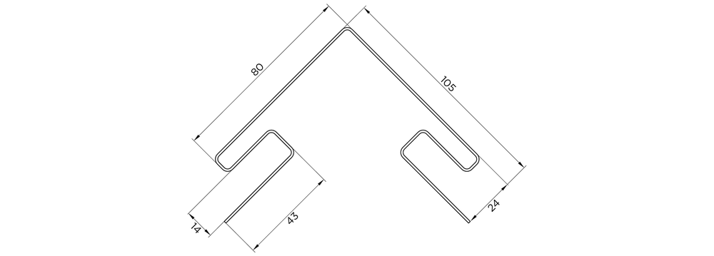 Наружный угол FineBer Classic Color Шампань 3050 мм