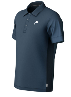 Мужское теннисное поло Head Slice - небесный