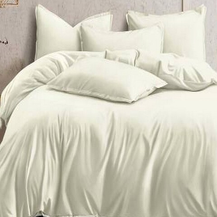 Комплект постельного белья "О. CREAM", сатин, 100% хлопок. Пододеяльник и наволочки на молнии!!!