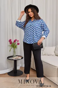 Блуза 24-13-джинс Minova