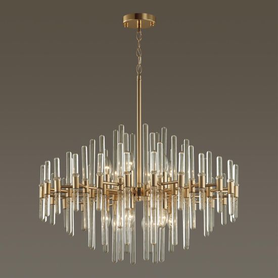 4988/12 HALL ODL22 661 золотой/стекло Люстра E14 12*40W STIKA