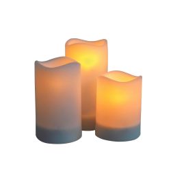 USL-S-816-PT150 CANDLE SET3 Садовый светильник на солнечной батарее Свеча. в наборе из 3 штук. 1 светодиод. Теплый белый свет. 1xАА Ni-Mh аккумулятор в-к. IP44. TM Uniel