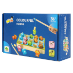 Развивающая игрушка деревянная Рыбалка обьемная, коробка C-41674