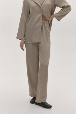 Брюки прямые бежевые