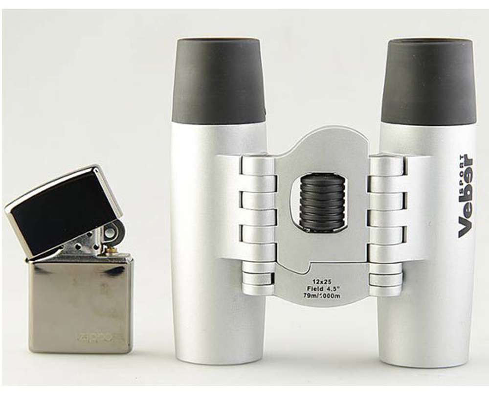 Бинокль Veber Sport БН 12x25 silber - фото 3