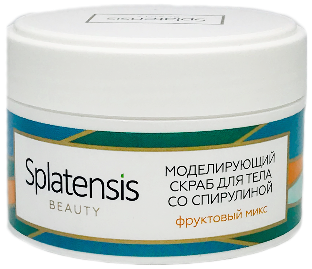 Splatensis Моделирующий скраб для тела со спирулиной Фруктовый микс, 100 мл