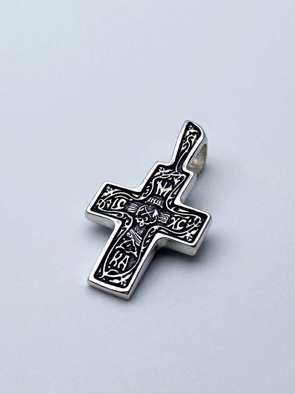 Крест из серебра/Чернение