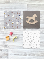 Сет из 3х пелёнок Mjölk Гуси/Fog/Звёзды