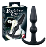 Изящная анальная втулка Backdoor Lovers (Цвет: черный)