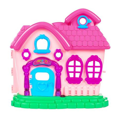 Игрушечный дом для куклы с мебелью и фигурками коробка 666-220F