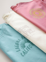 Футболка для девочки Next AG5-836, 3 шт., Розовый, Голубой, Белый