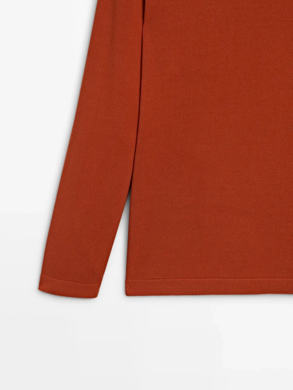 Massimo Dutti Свитер с круглым вырезом, коралловыйй