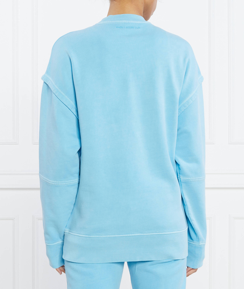 Худи ikonik 2.0 tonal Karl Lagerfeld - голубой(231W1817)