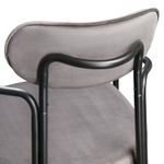 Стул LATITUDE Ror, Round, велюр, черный/серый