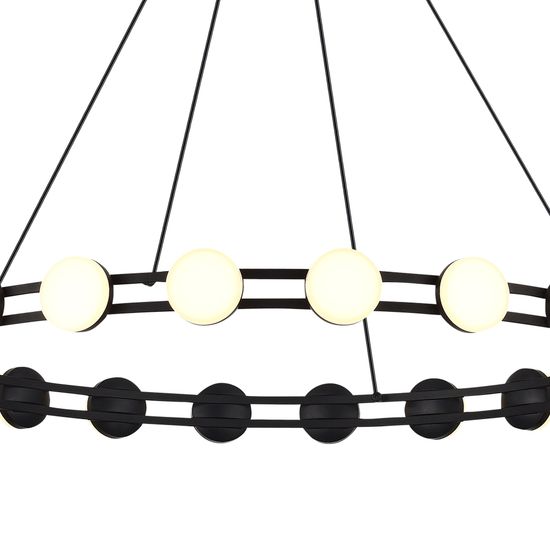 SL6610.403.20 Светильник подвесной ST-Luce черный/белый LED 1*40W 4000K MONRO