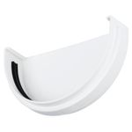 Заглушка желоба универсальная ПВХ  Grand L белая