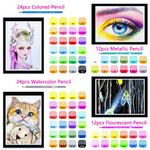 Набор художественный Kalour 102 пр. тканевый пенал