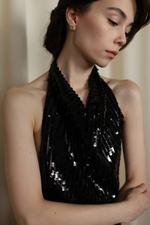 топ с пайетками