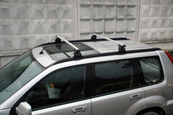 Багажник Интер Спектр на крышу Nissan X-Trail T30, T31 (Без фонарей) 2001-2014 в штатные места крыловидные дуги 120 см.