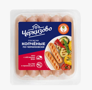 СОСИСКИ КОПЧЕНЫЕ ПО-ЧЕРКИЗОВСКИ 400ГР ЧЕРКИЗОВО