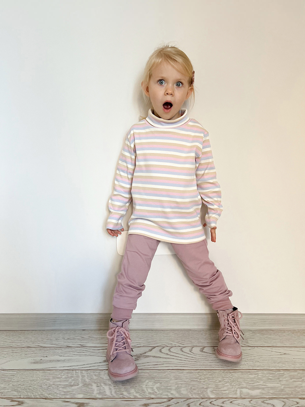 Бадлон Mjölk Полоска розовая