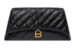 Balenciaga Clutch Crush Large Quilted Black