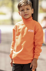 Свитшот для мальчиков 061_ОС22 дл.рукав оранжевый р.122 (Батик)