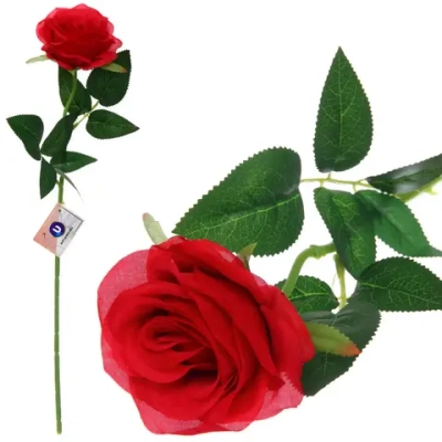 Цветок искусственный 50см «Роза» красная
