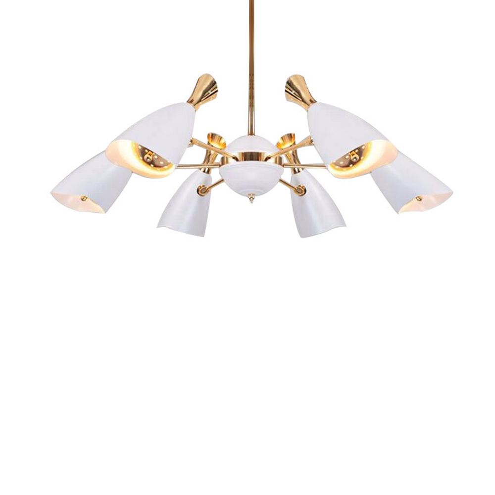 Ceiling design lamp  Duke by Delightfull (6 lampshades,  White)