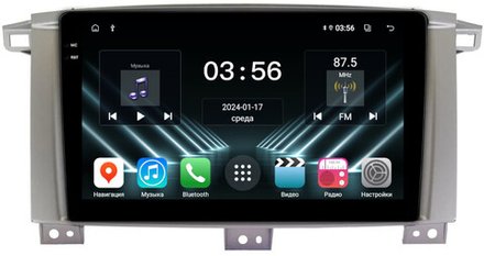 Магнитола для Toyota Land Cruiser 105 1998-2007 - FarCar DX457/1234M монитор 9.5" IPS на Android 13, 4+64Гб, CarPlay
