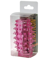 Насадка стимулирующая сквозная с усиками (Цвет: голубой)