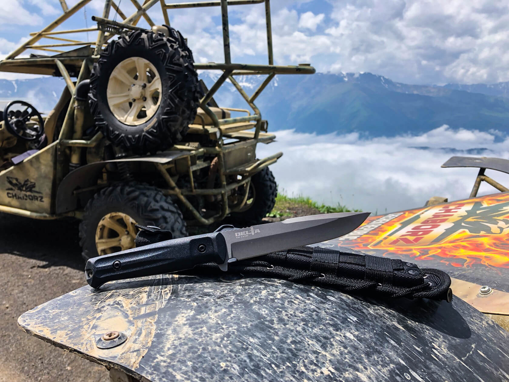 Тактический нож Delta AUS-8 StoneWash G10