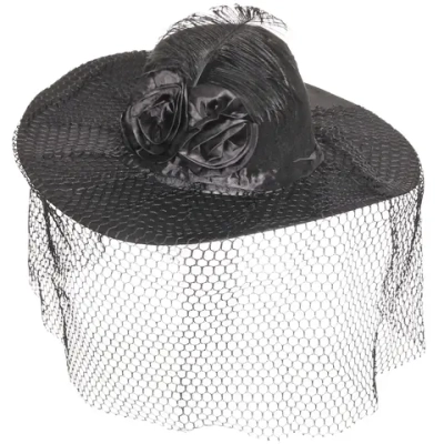 Шляпа карнавальная «Шикарная дама», черный