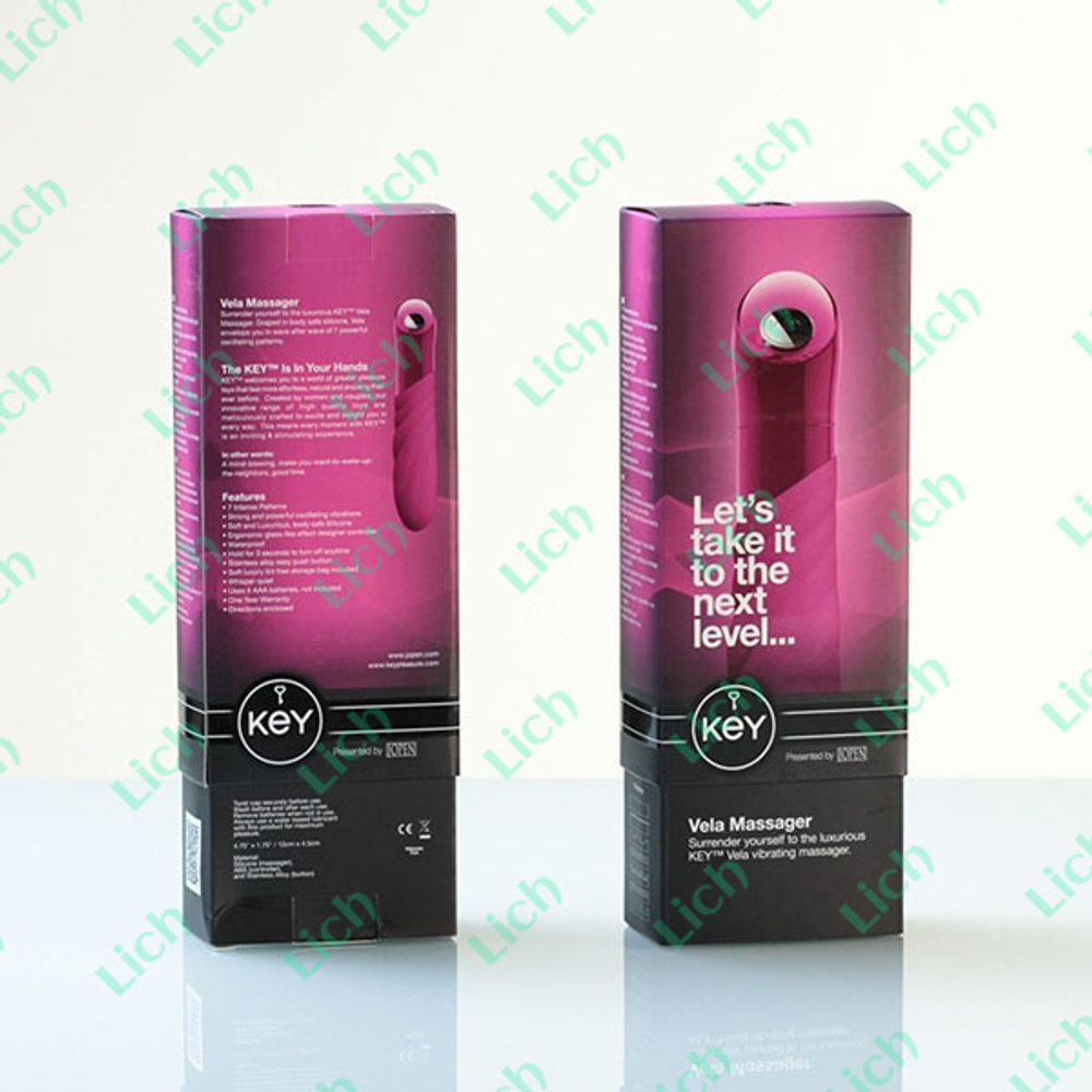 Соблазнительный розовый вибромассажер Vela
