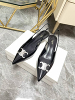 Женские туфли Celine черного цвета без задника
